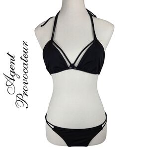 Agent Provocateur Tifanie Black Strappy Bikini